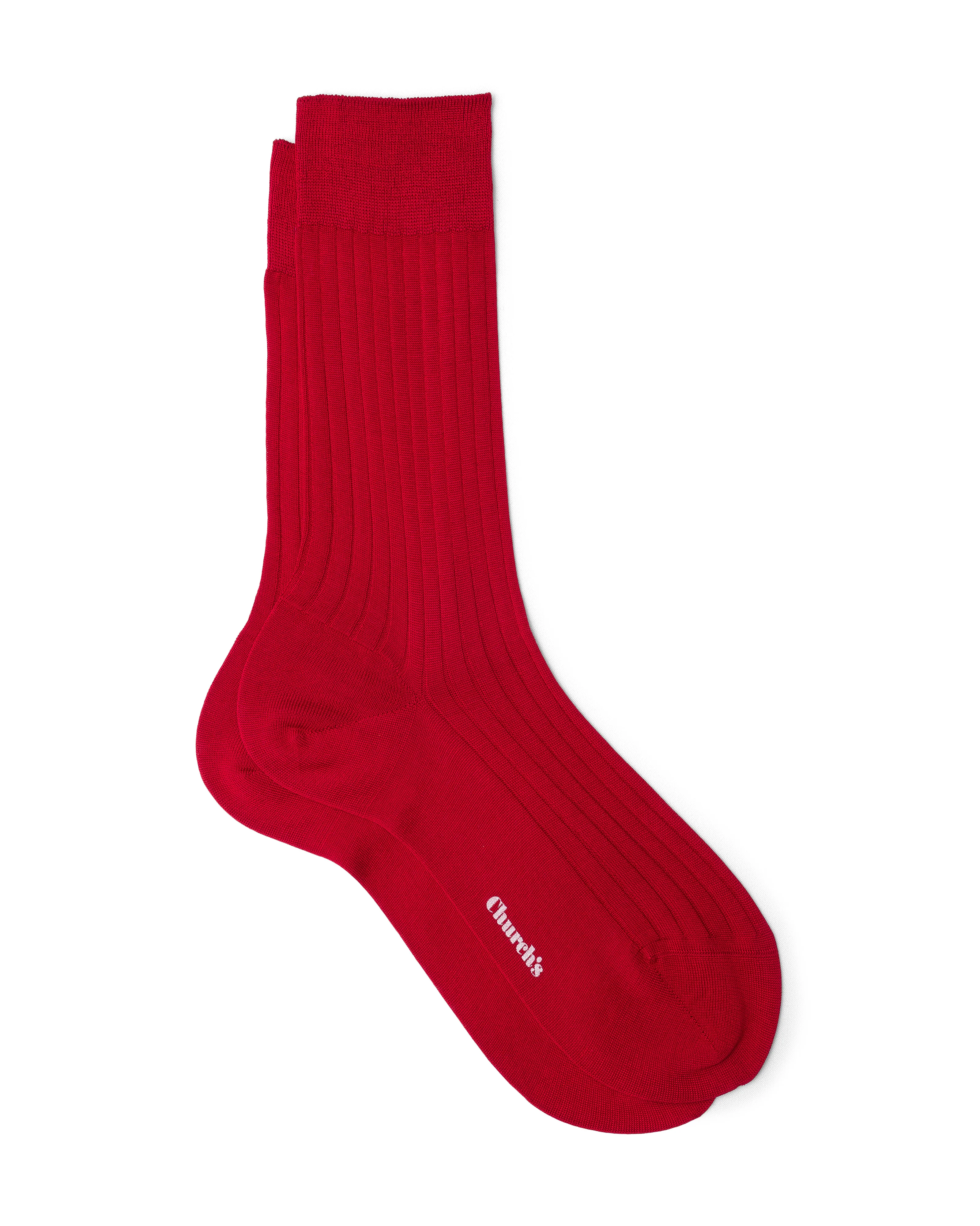 Ribbed cotton socks - 1