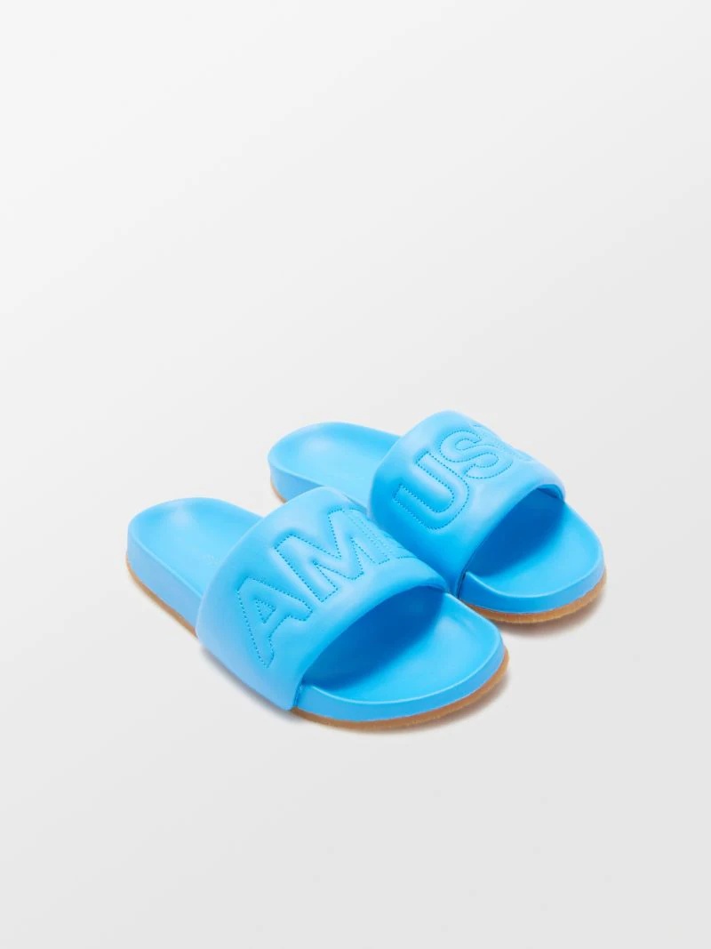 QUILTED LEATHER SLIDER - 2
