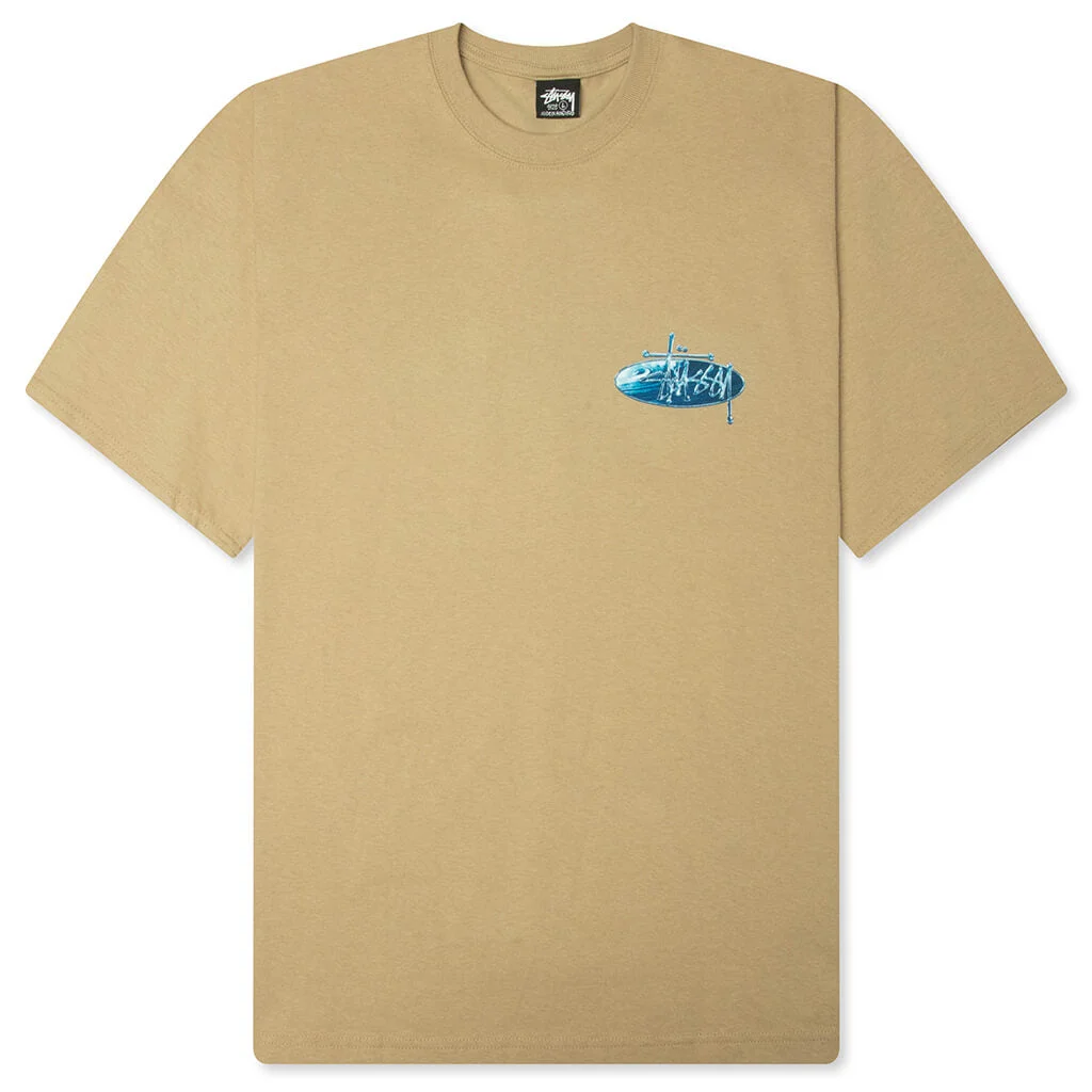 WAVE OVAL TEE - KHAKI - 1