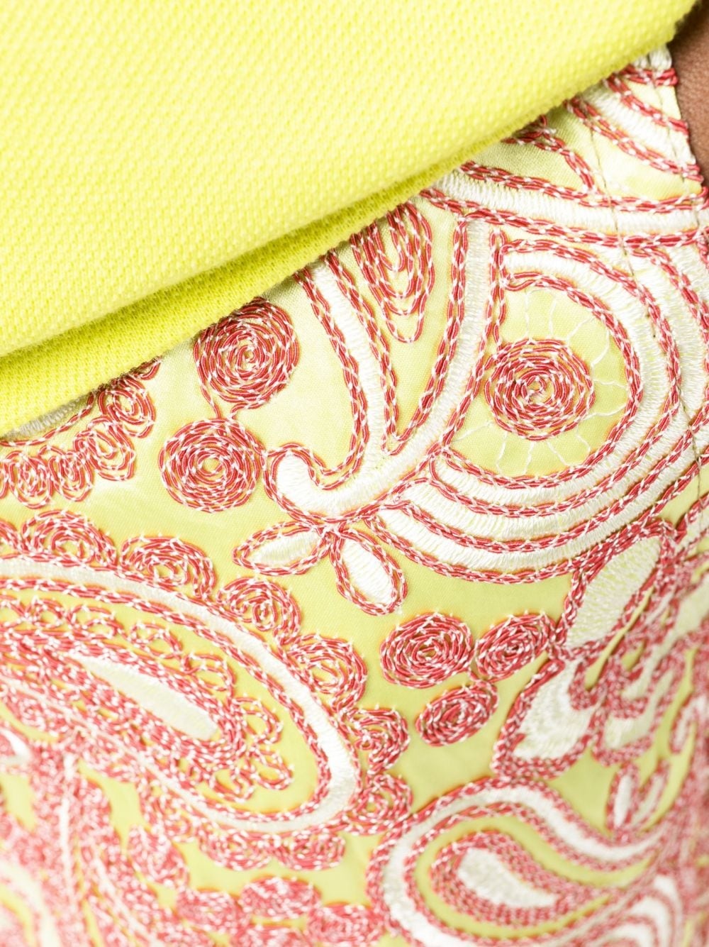 floral-embroidery knee-length shorts - 5