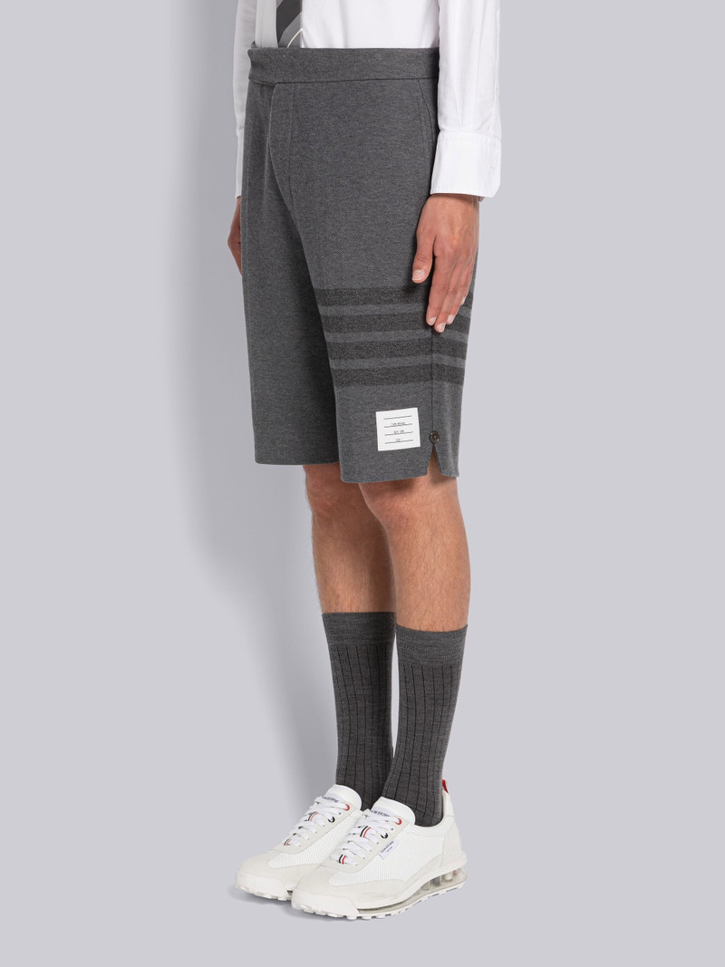 Thom Browne DOUBLE FACE TECH TWILL TONAL 4-BAR BERMUDA SHORTS outlook
