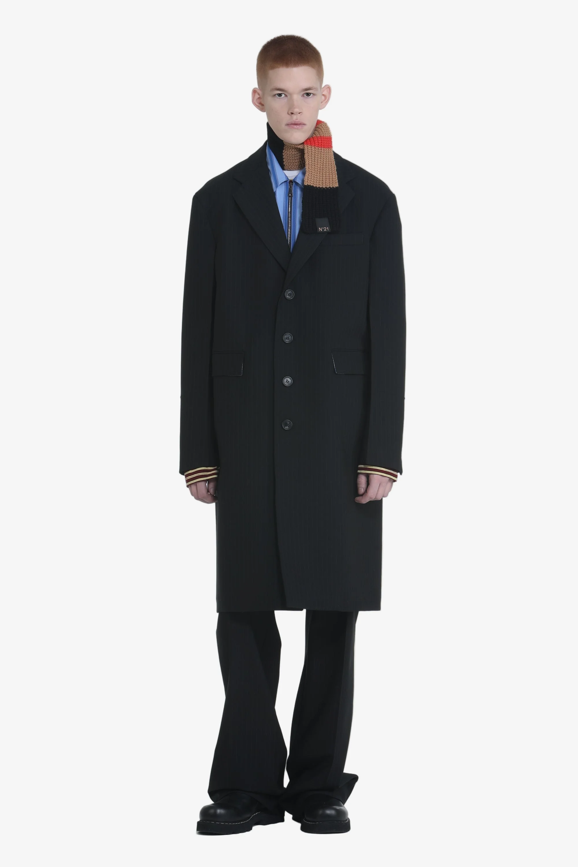 CLASSIC COAT WITH CHECKED LINING - 1
