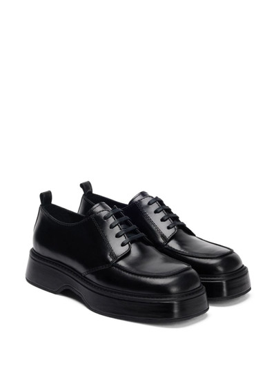 AMI Paris lace-up leather loafers outlook