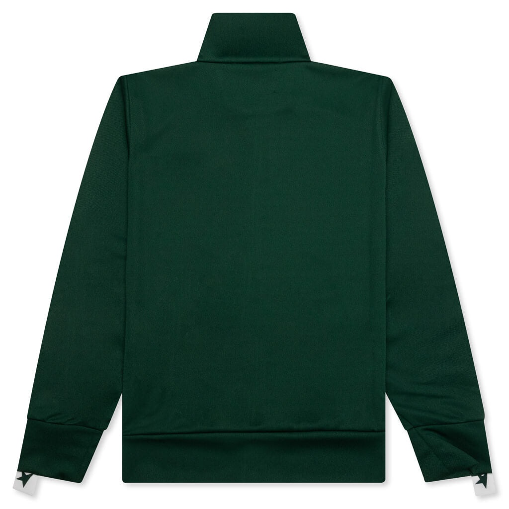 WOMEN'S STAR ZIPPED TRACK JACKET - BRIGHT GREEN - 2