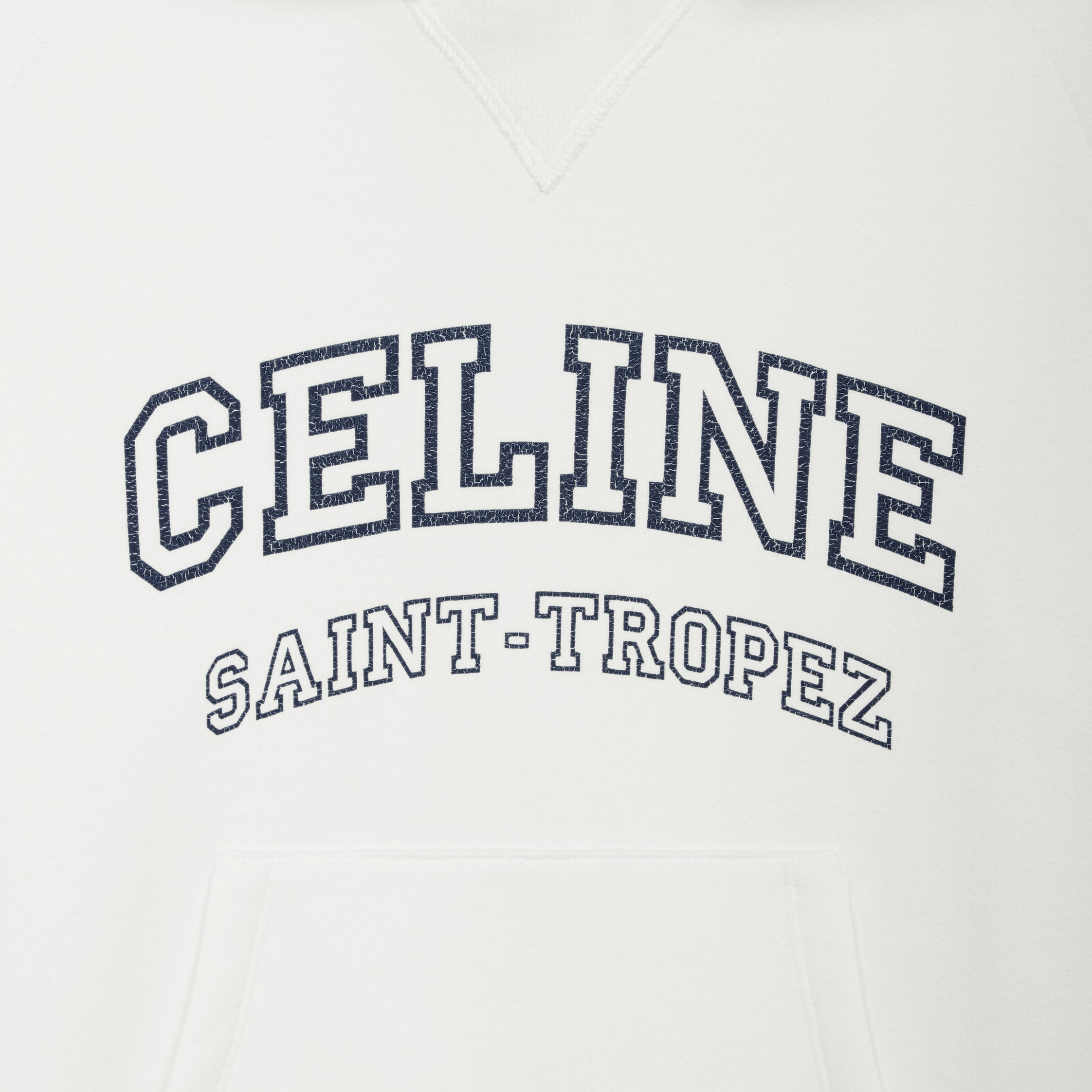 celine hoodie in fleece cotton - 4