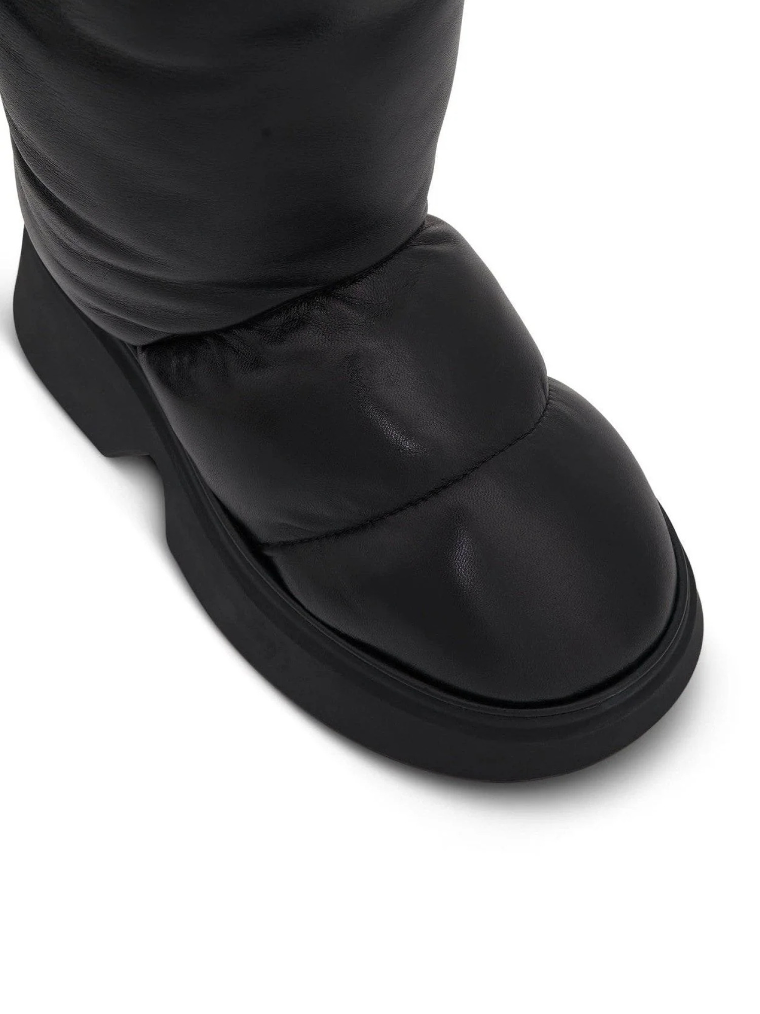 Padded Low Boot in Black - 4