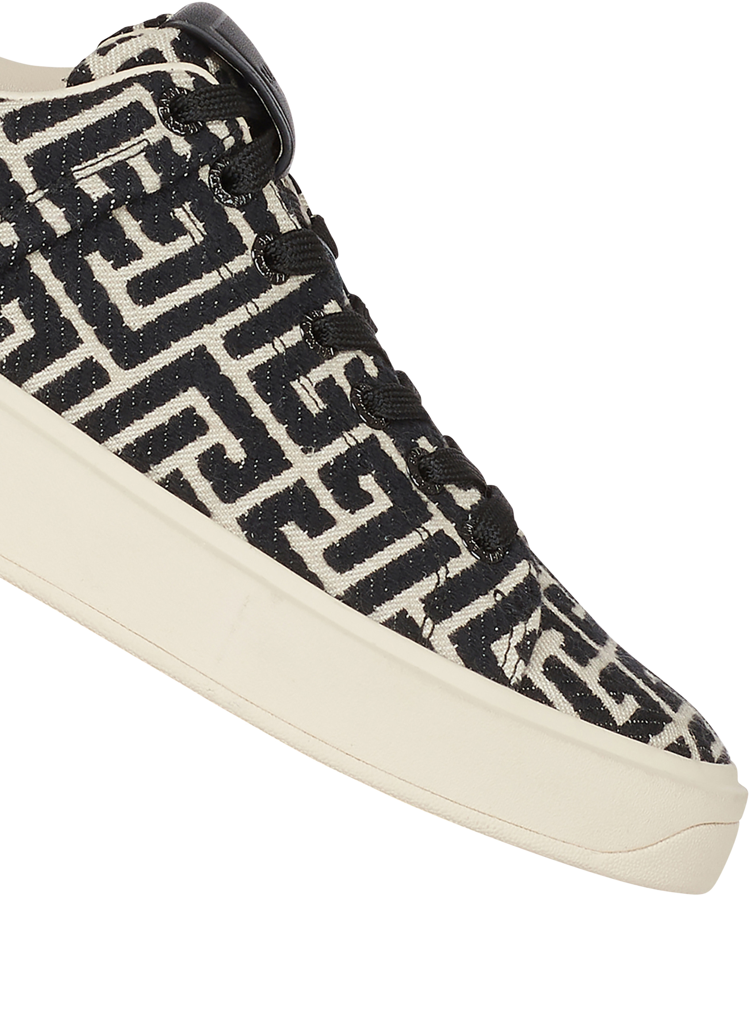 Bicolor jacquard B-Court sneakers - 6