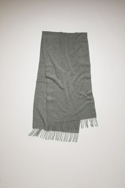 Acne Studios Narrow wool scarf grey melange outlook