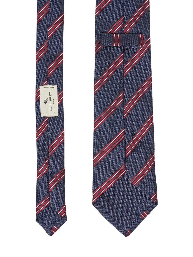 Printed silk tie - 3