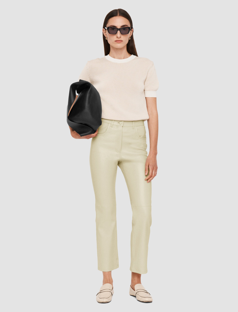 JOSEPH Duke Leather Stretch Trousers outlook