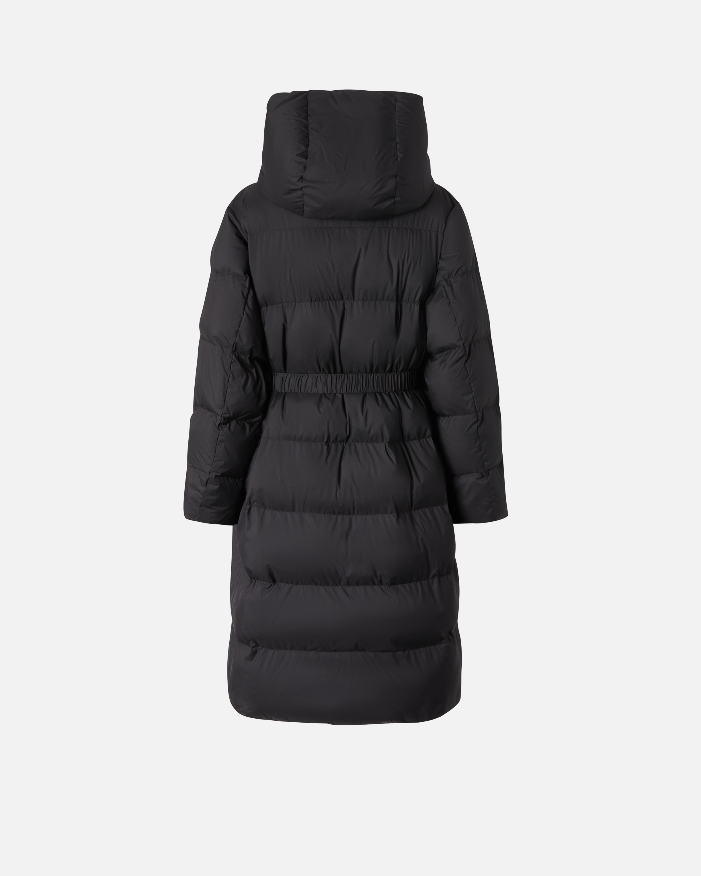 PADDED TECHNICAL CANVAS PEA COAT WITH BELT - 6