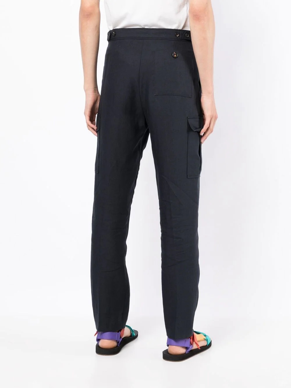 straight-leg cargo trousers - 4