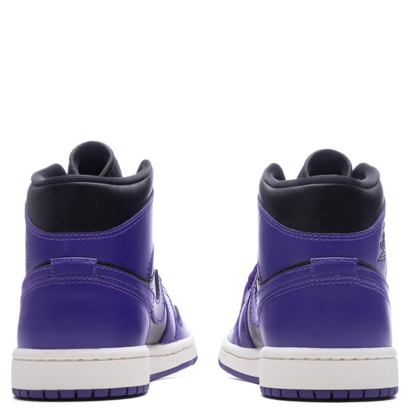 Jordan AIR JORDAN 1 MID WOMEN'S - BLACK/DARK CONCORD/SAIL outlook