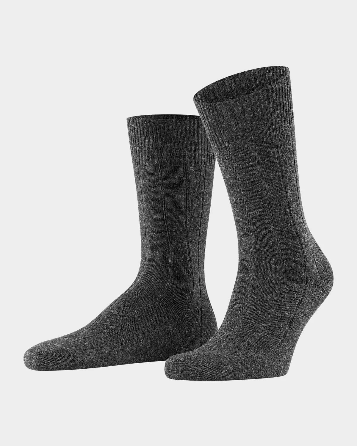 Men's Llasa Solid Ribbed Socks - 1