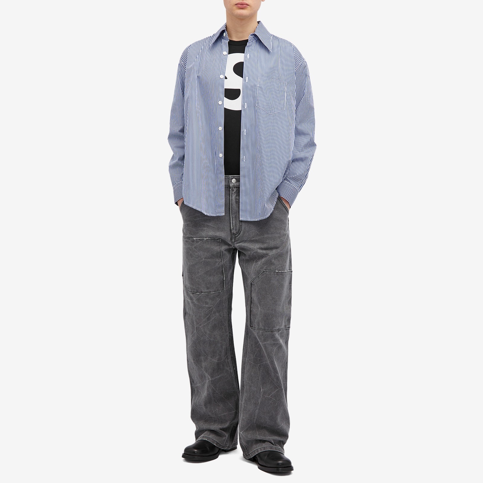 Acne StudiosアクネストゥディオスEverest Logogram Tee Tシャツ ACNE STUDIOS ロゴ Vネック EVEREST SPORTS 半袖 Tシャツ (Acne