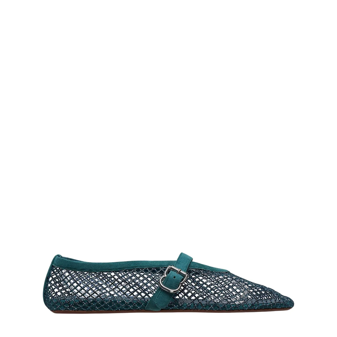 Fishnet Strass Ballet Flats - 1
