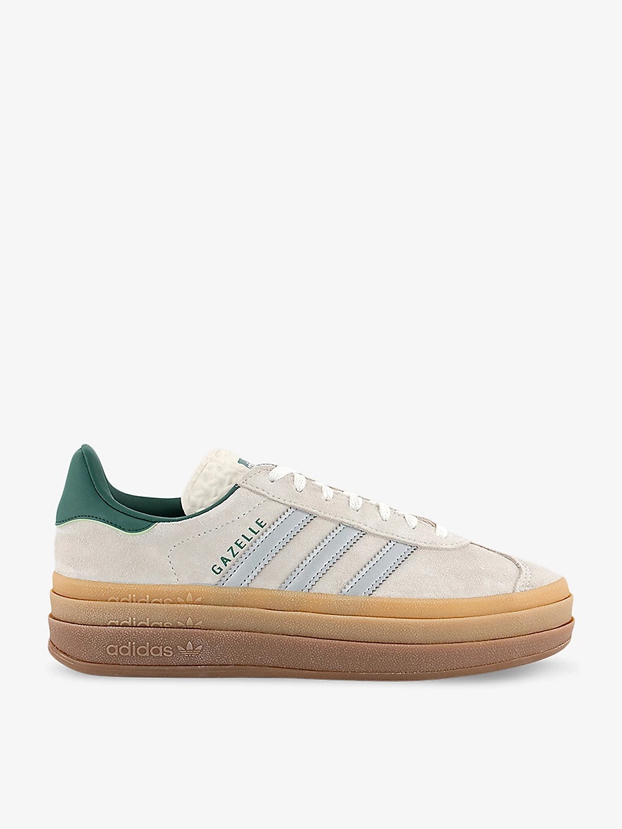 Gazelle Bold brand-embellished suede low-top trainers - 1