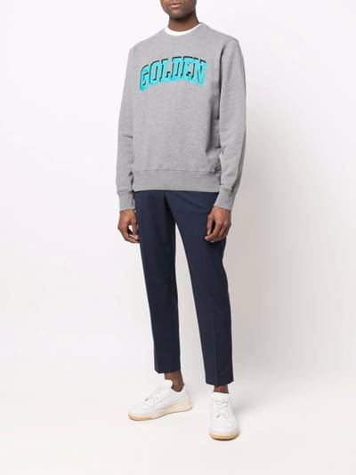 Golden Goose logo-print cotton sweatshirt outlook