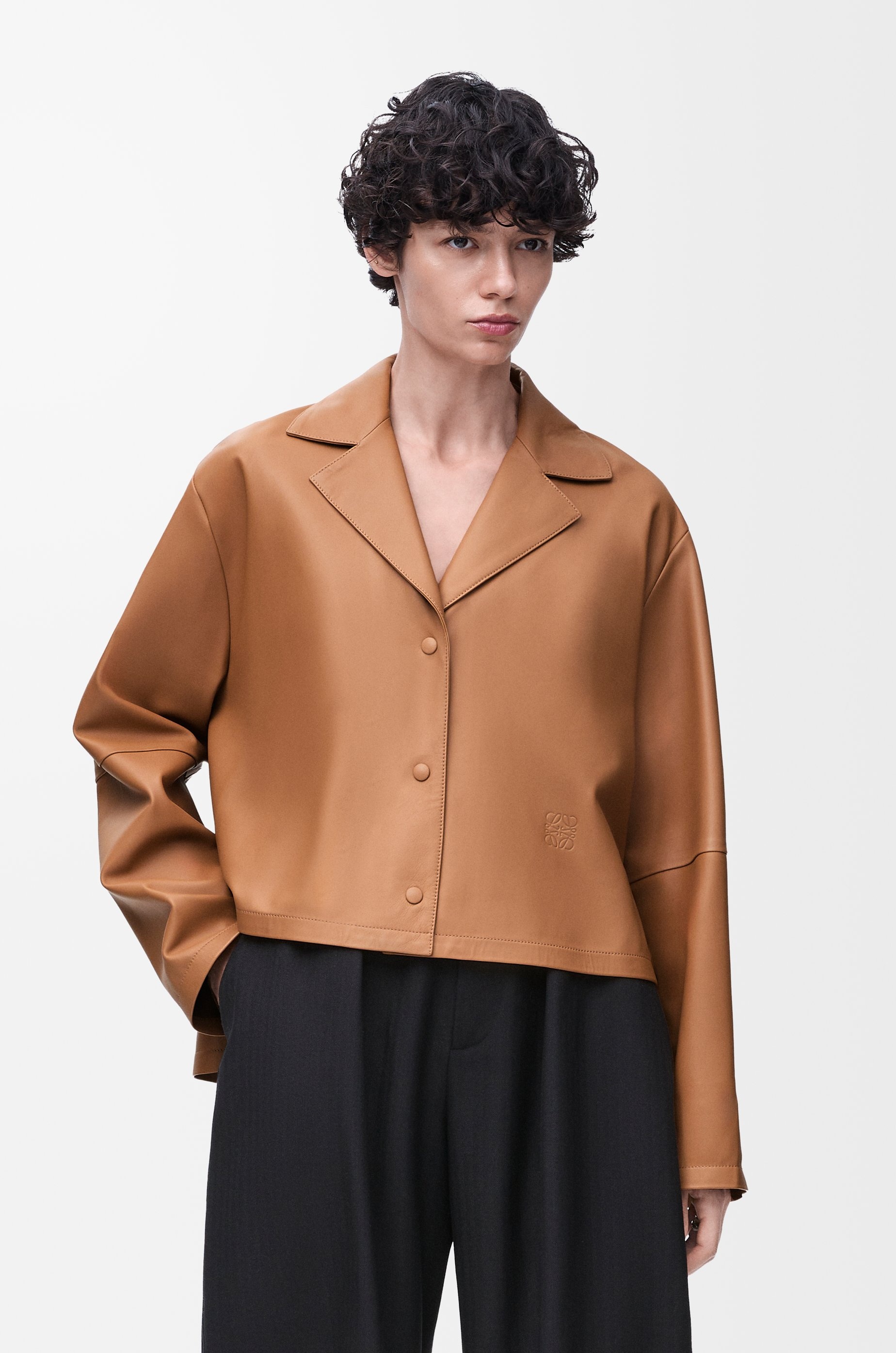 Pyjama blouse in nappa lambskin - 3