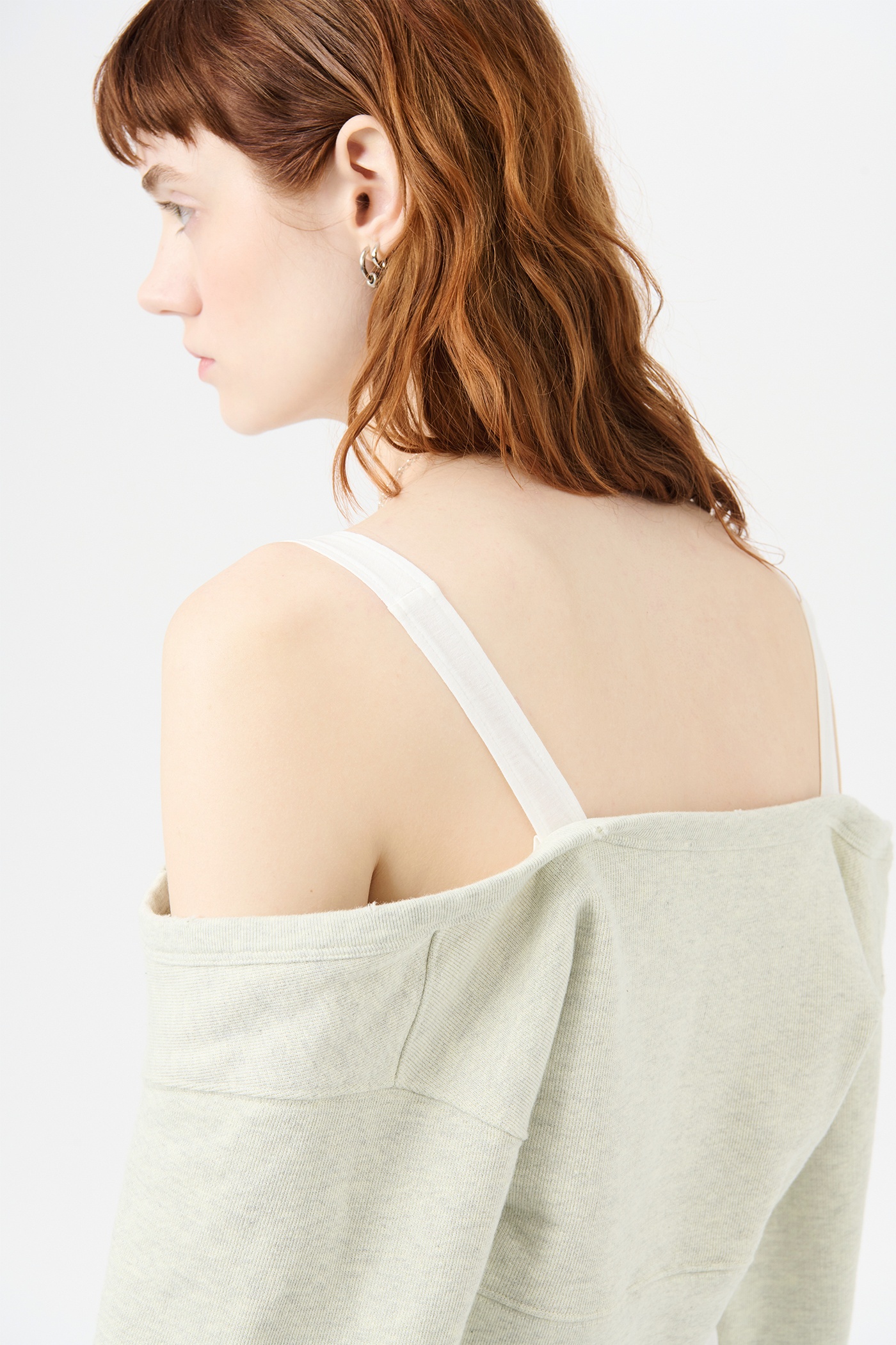 Cardigan Tank Yellow Tint Melange Fleece - 6