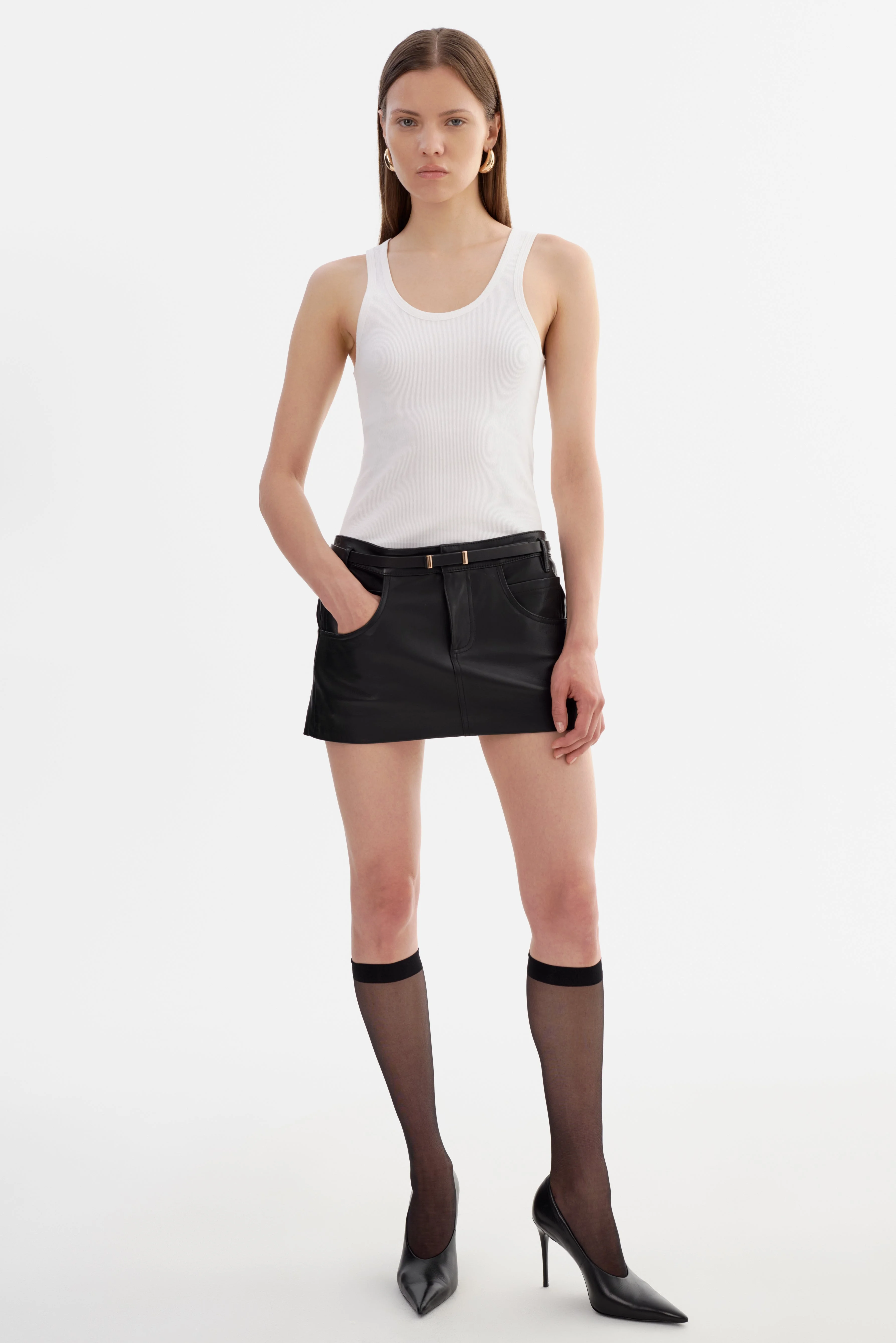 AMARA | Leather Mini Skirt - 1