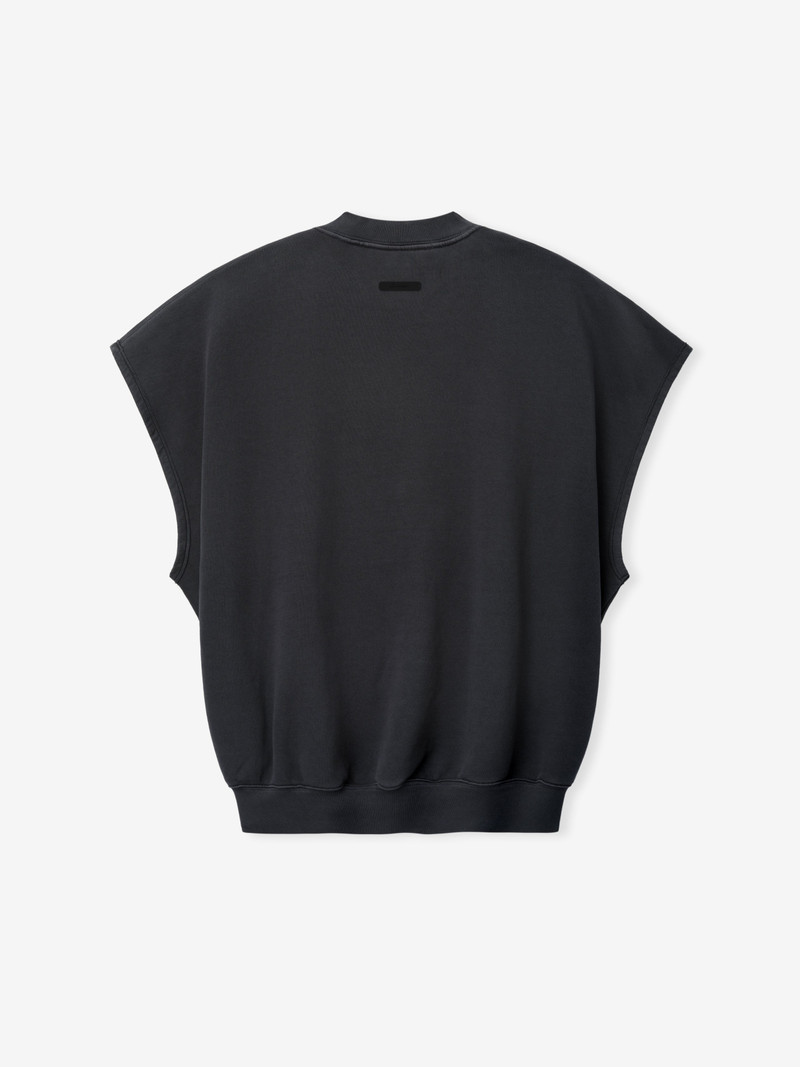 Relaxed Fleece Cutoff Sweatshirt 2