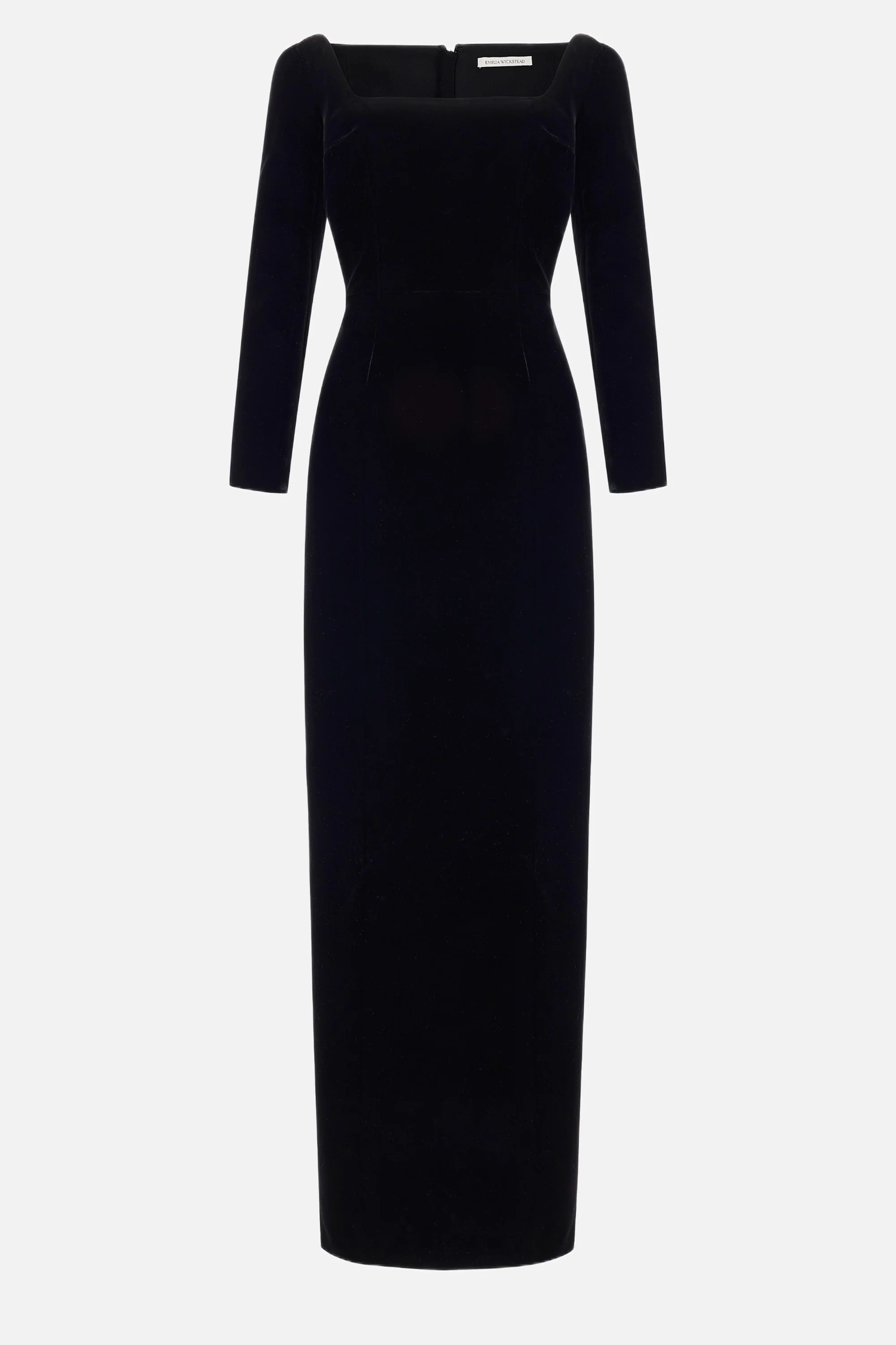 Birch Dress in Black Velvet - 1