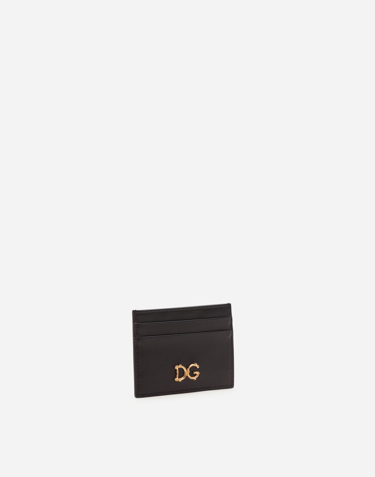 Calfskin credit card holder with baroque D&G - 2