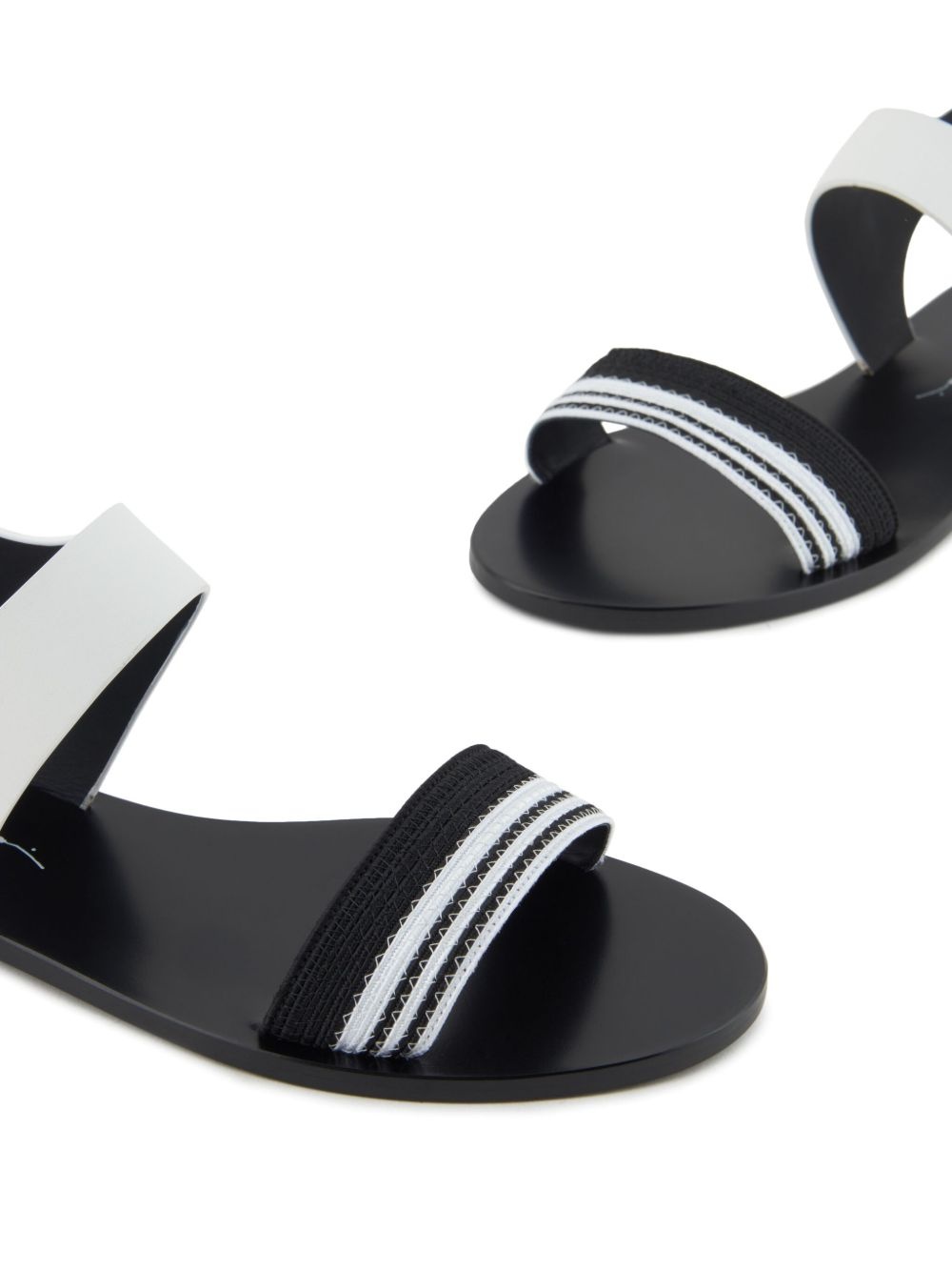 stripe-detail sandals - 5