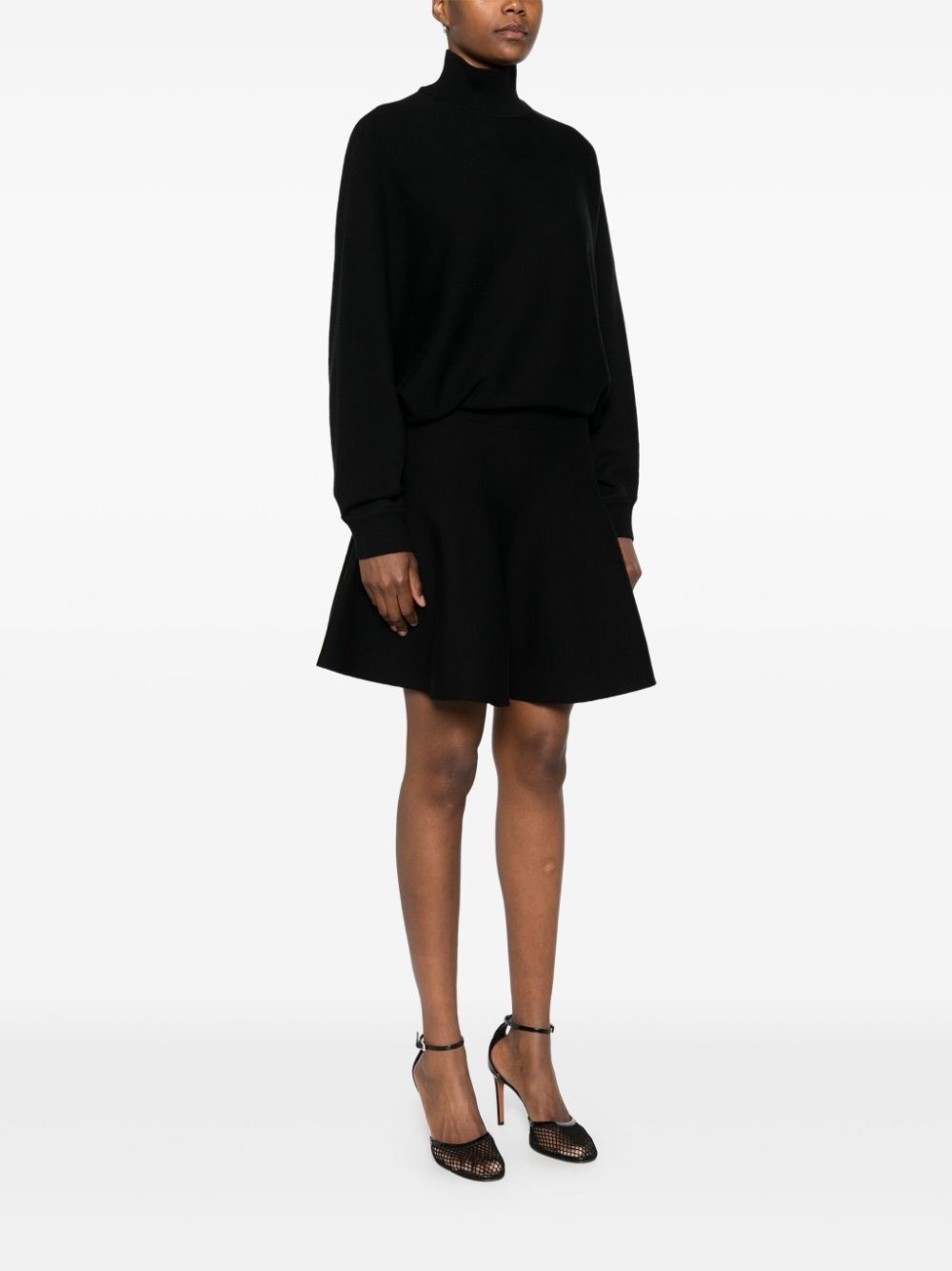batwing-sleeve dress - 3