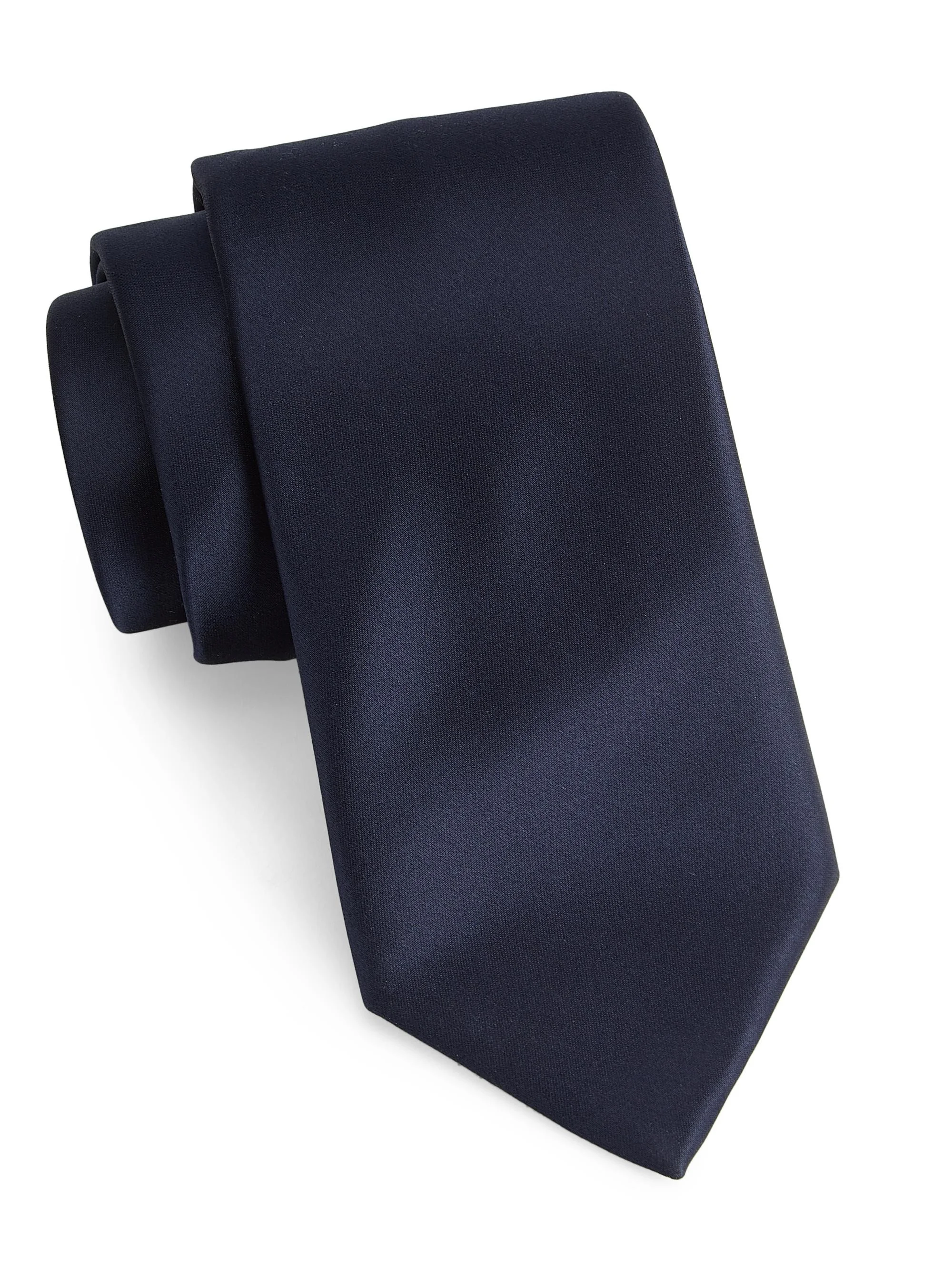Men's Silk Neck Tie - Night Blue - 1