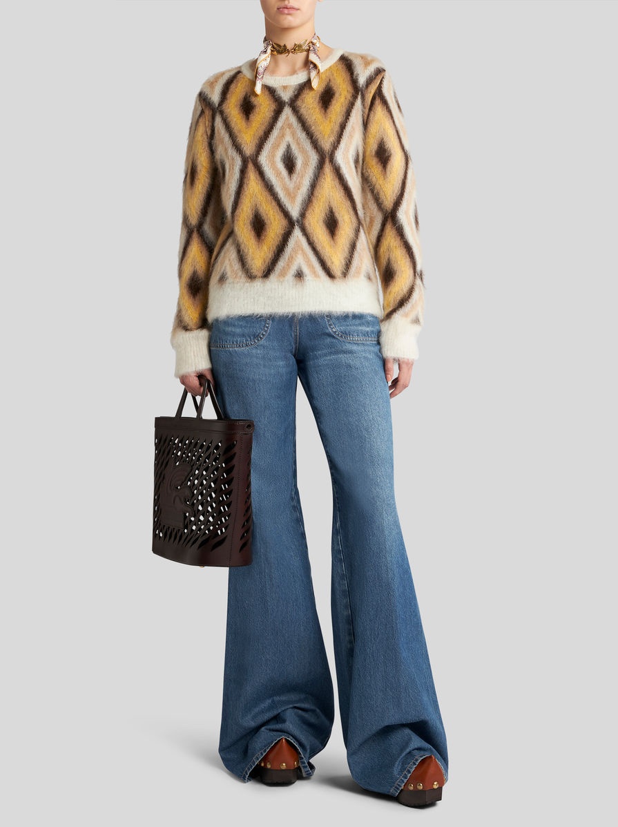 ROUND NECK JACQUARD JUMPER - 4