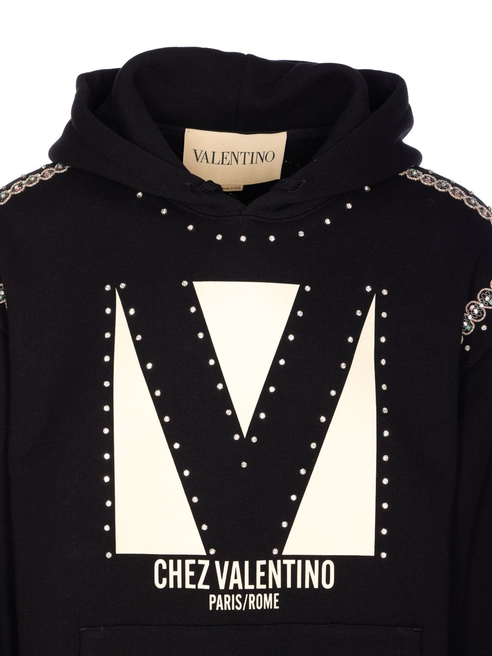crystal-embellished hoodie - 4