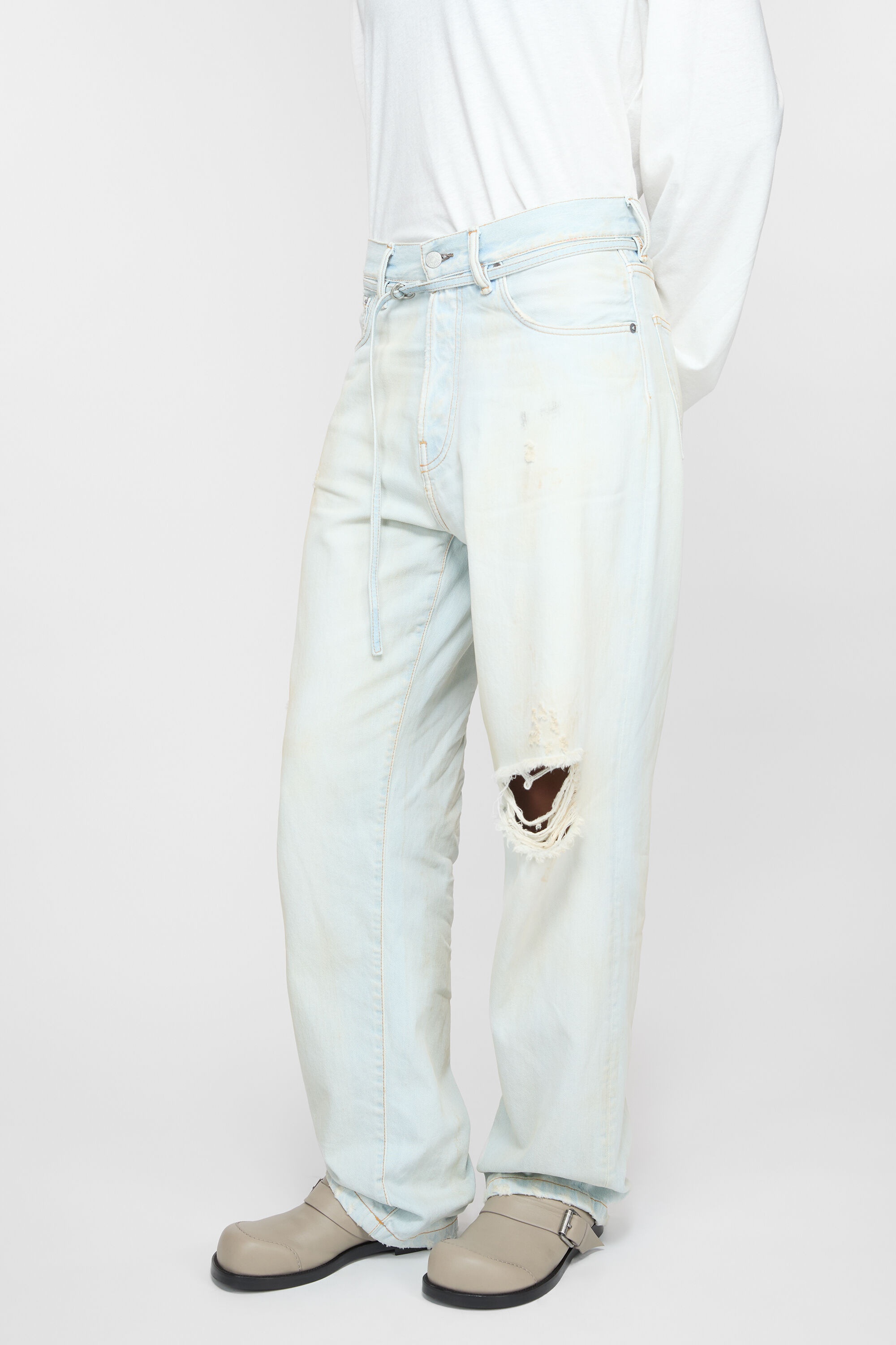 Loose fit jeans - 1991 Toj - Light blue/white - 4