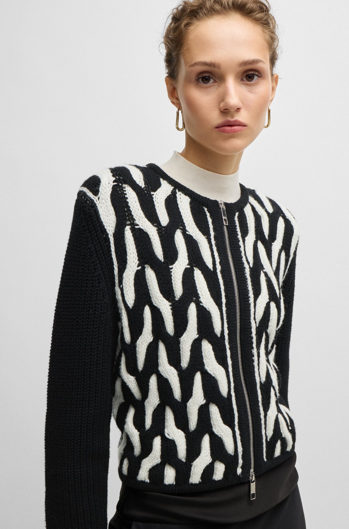 SLIM-FIT JACKET IN WOOL JACQUARD - 6
