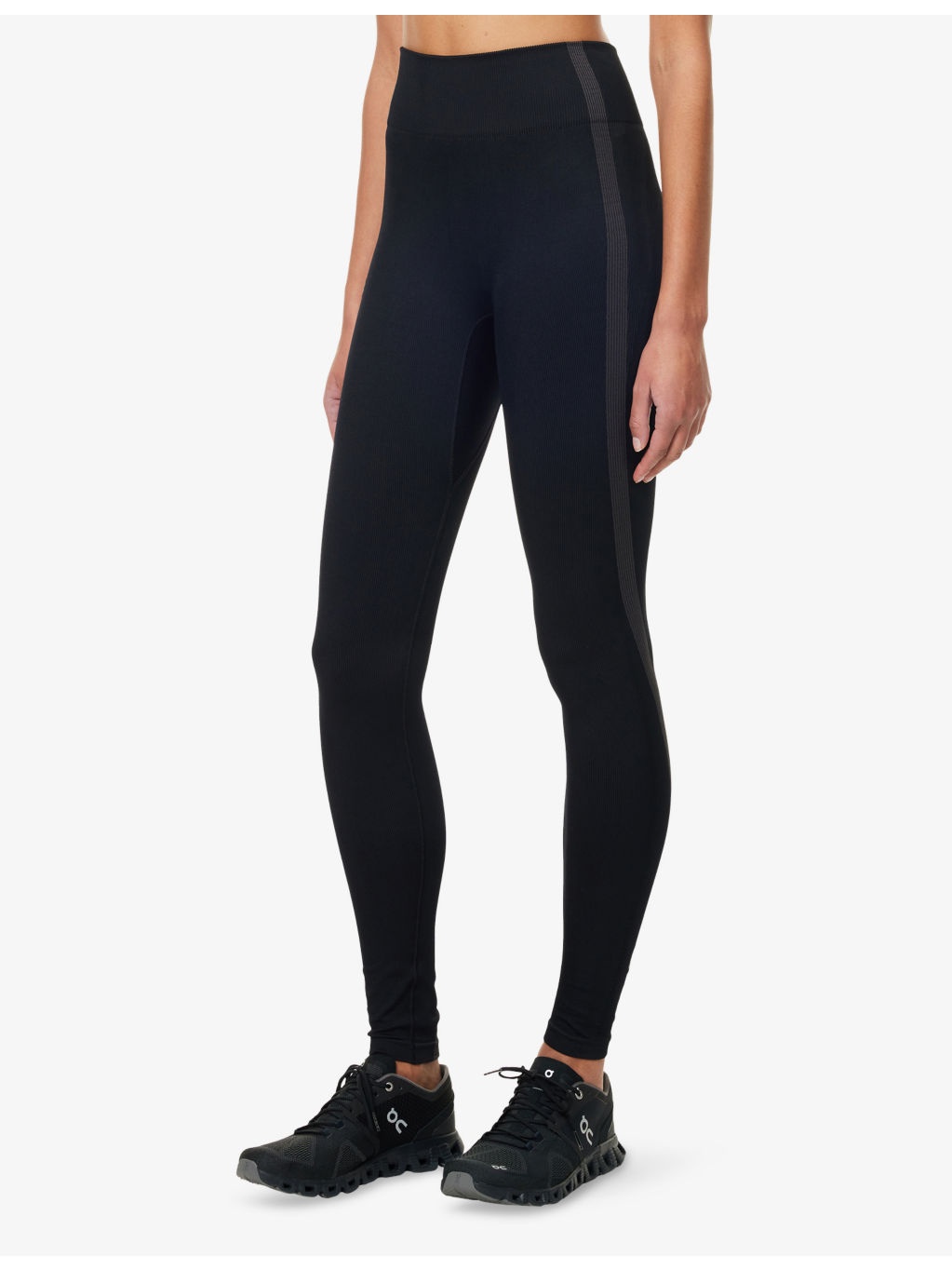 Studio Panelled Knitted Jersey Tights - 3
