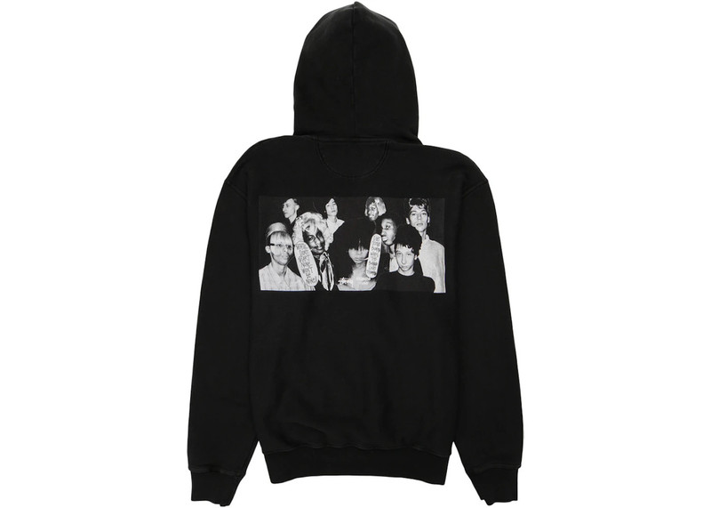 Stüssy Stussy x Martine Rose Collage Pigment Dyed Hoodie Black outlook