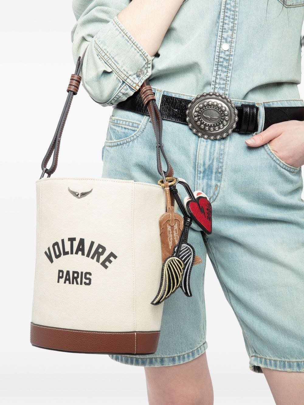 logo-print bucket bag - 2