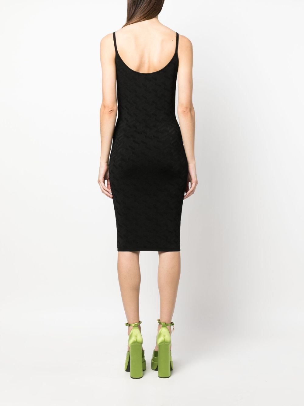 La Greca knitted midi dress - 4