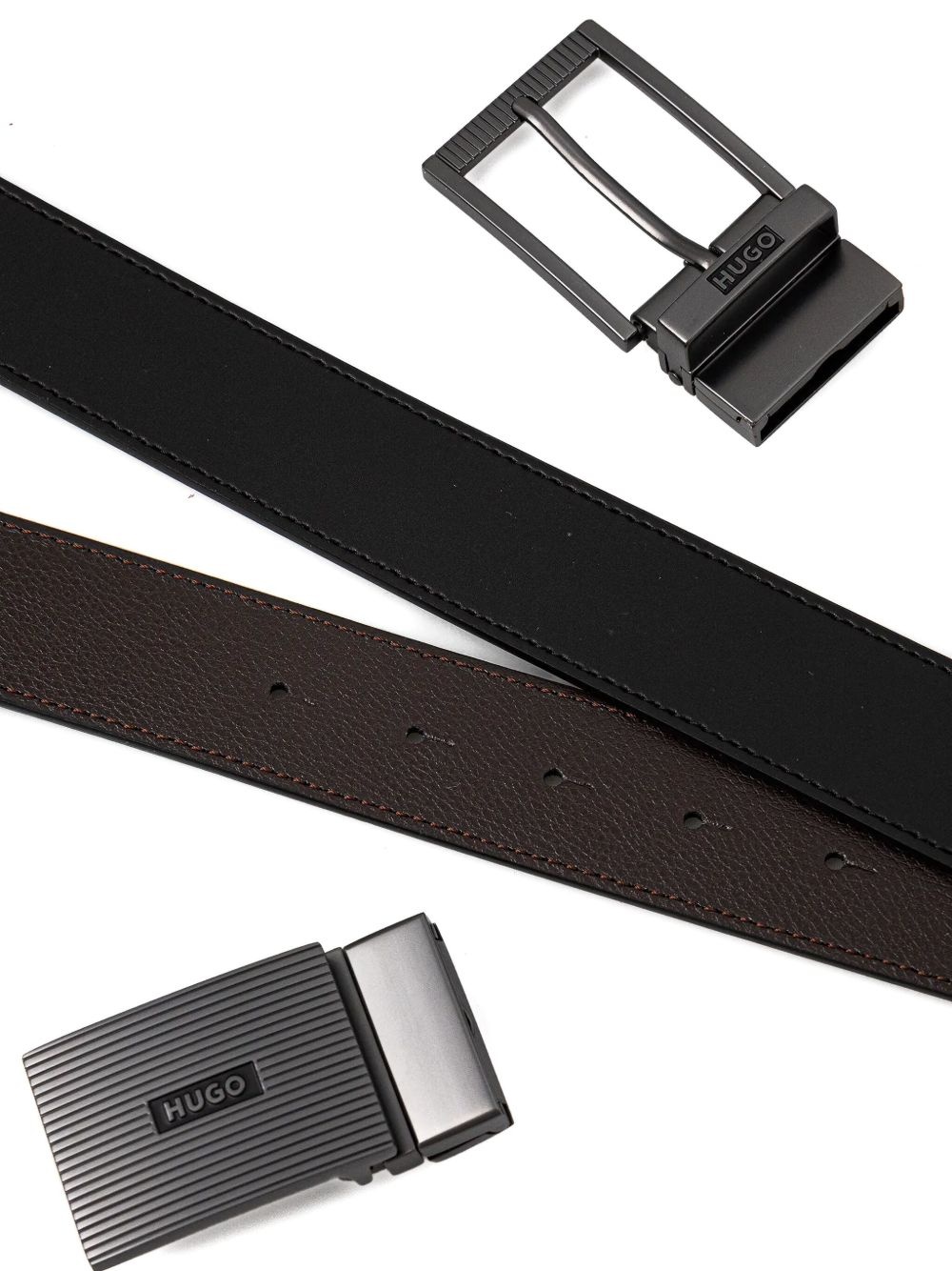 reversible leather belt - 2