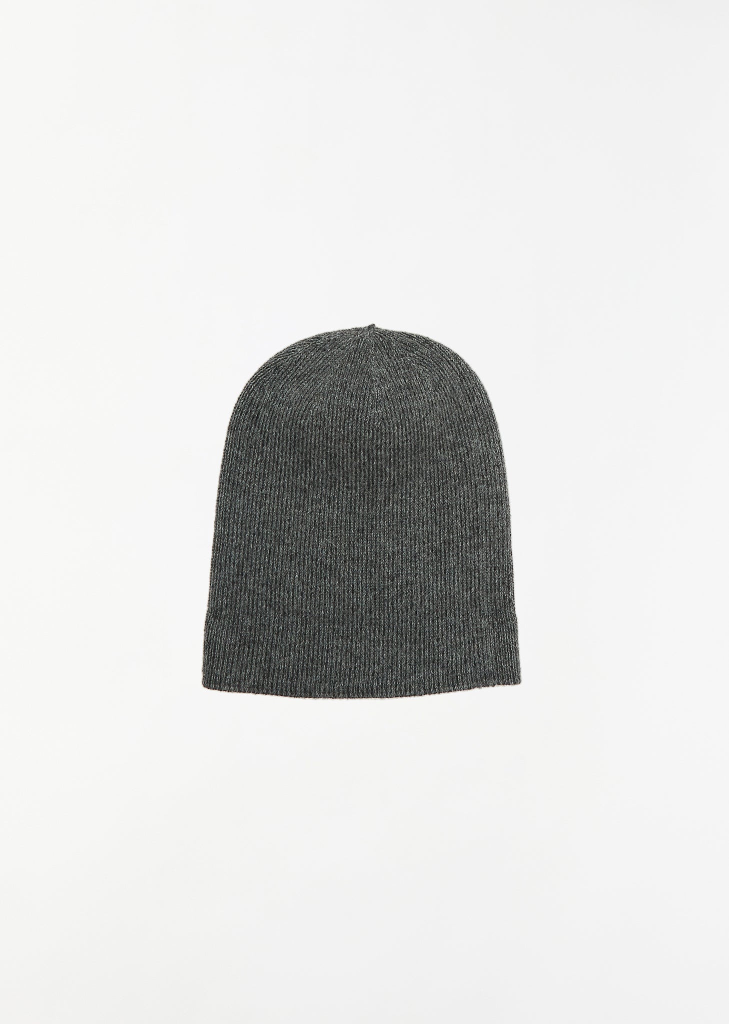 Wool-Alpaca Globe Knit Beanie — Grey/Black - 2