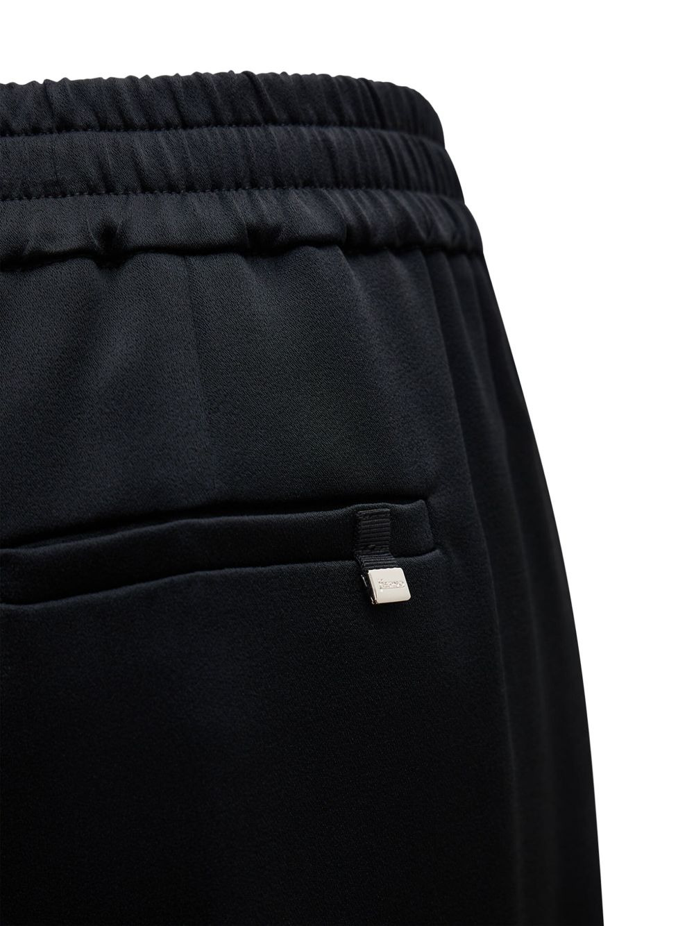 pleated drawstring track pants - 3