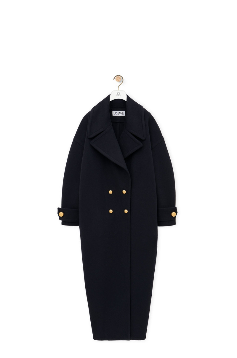 Pebble coat in wool 1