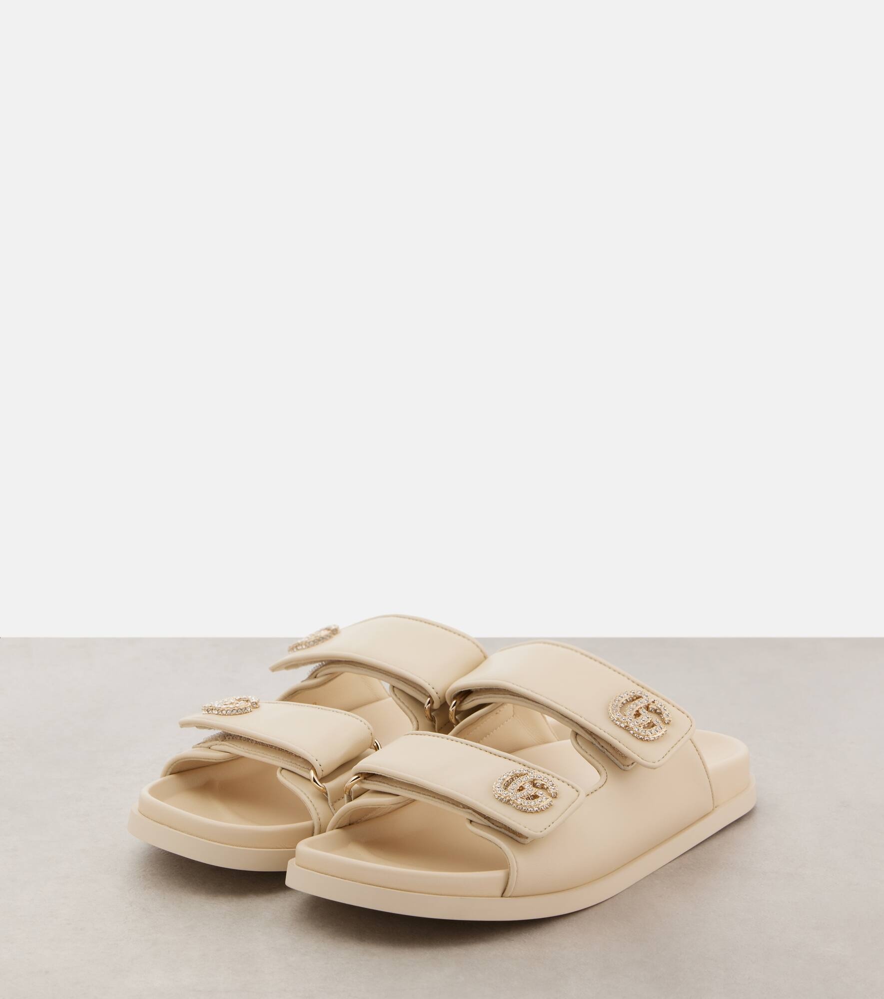 New Marmont GG leather sandals - 4