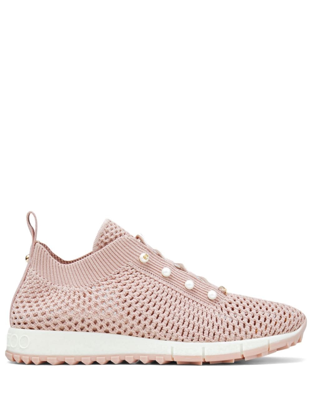 Veles pearl-embellished sneakers - 1