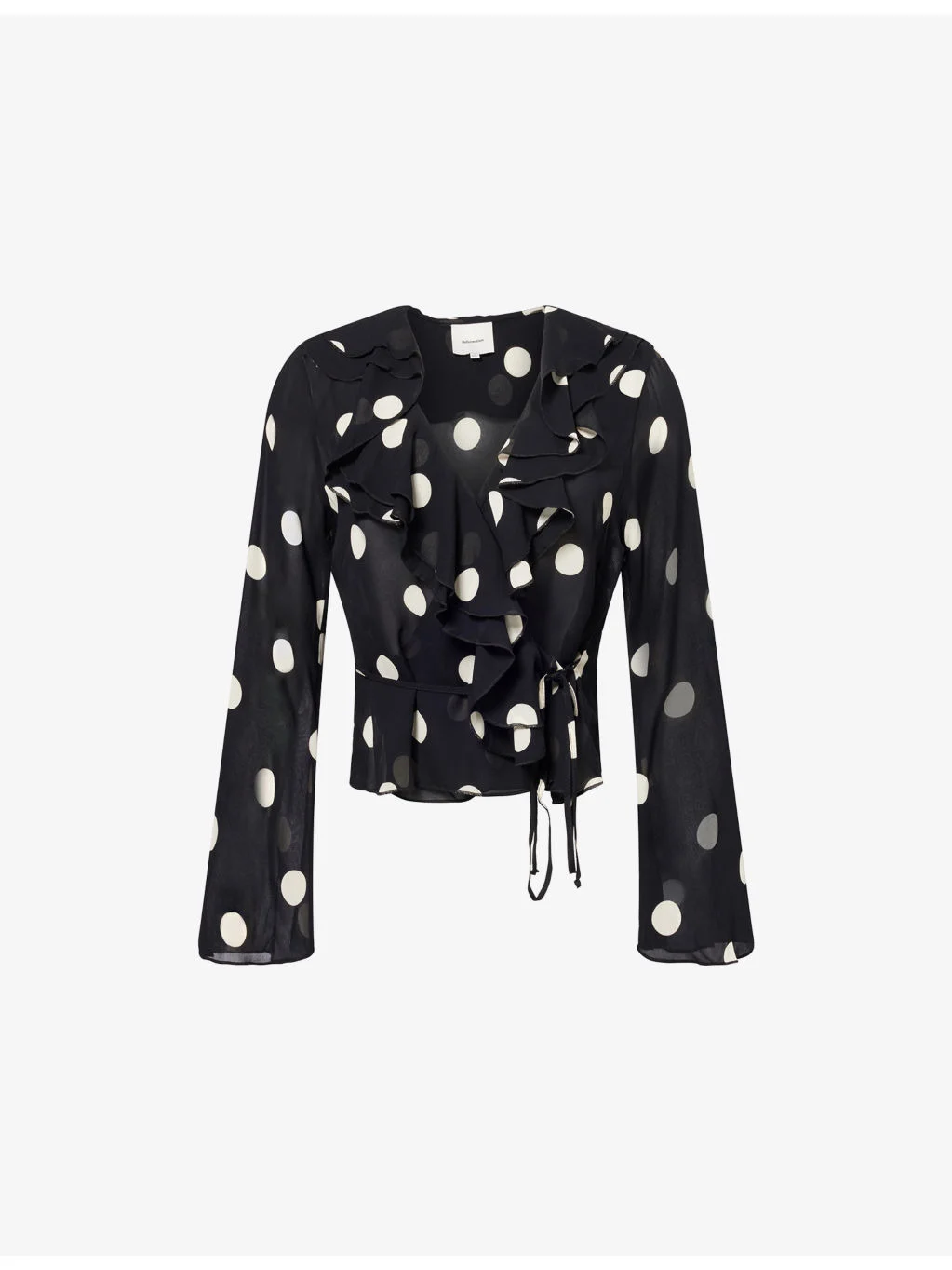 Kilah Pola-Dot Crepe Top - 1