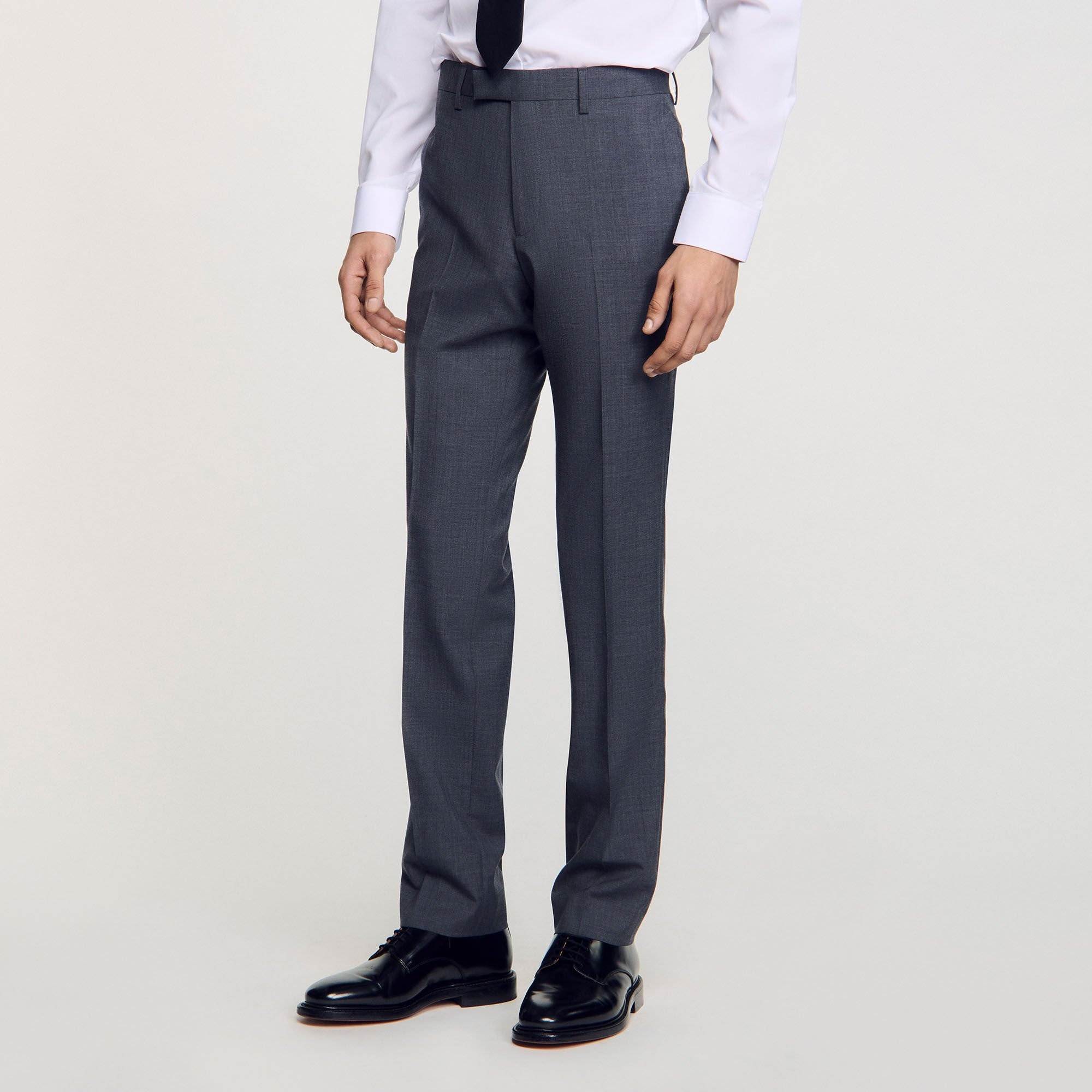 WOOL SUIT TROUSERS - 4