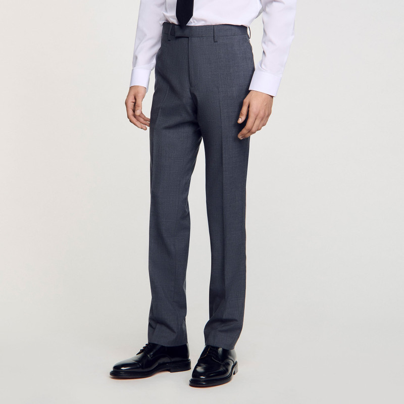 WOOL SUIT TROUSERS 4