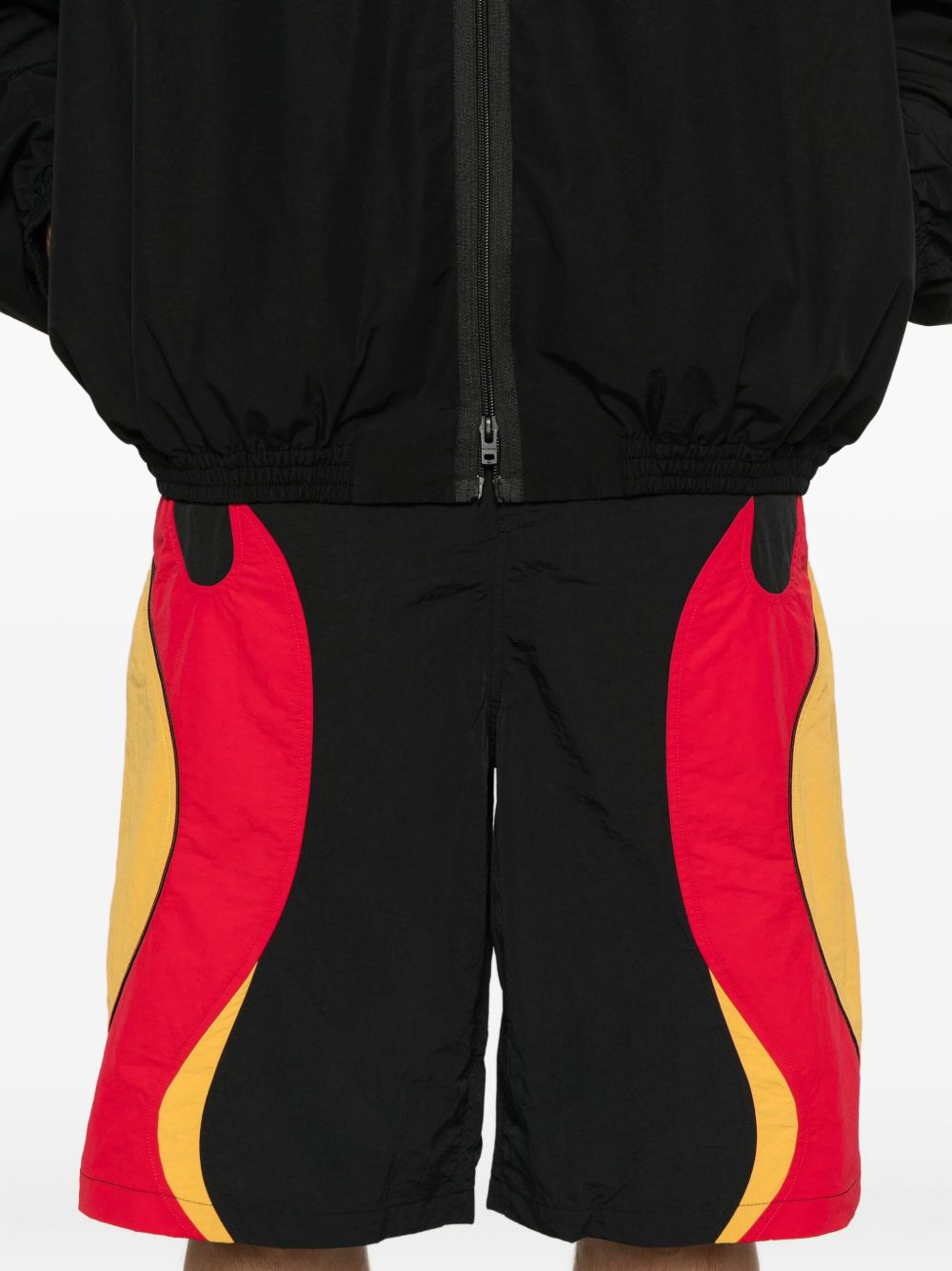 Rider flame-print shorts - 5