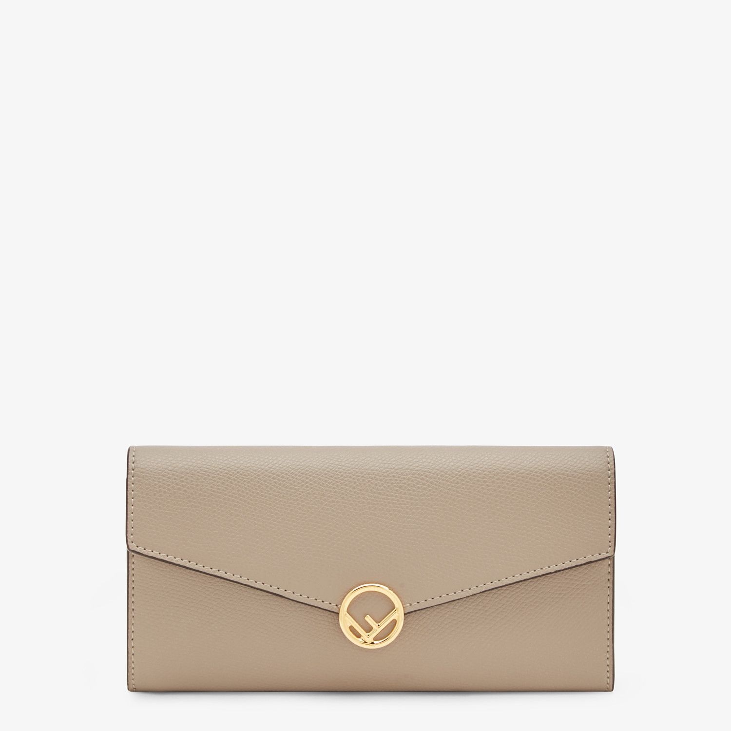 Beige leather wallet - 1